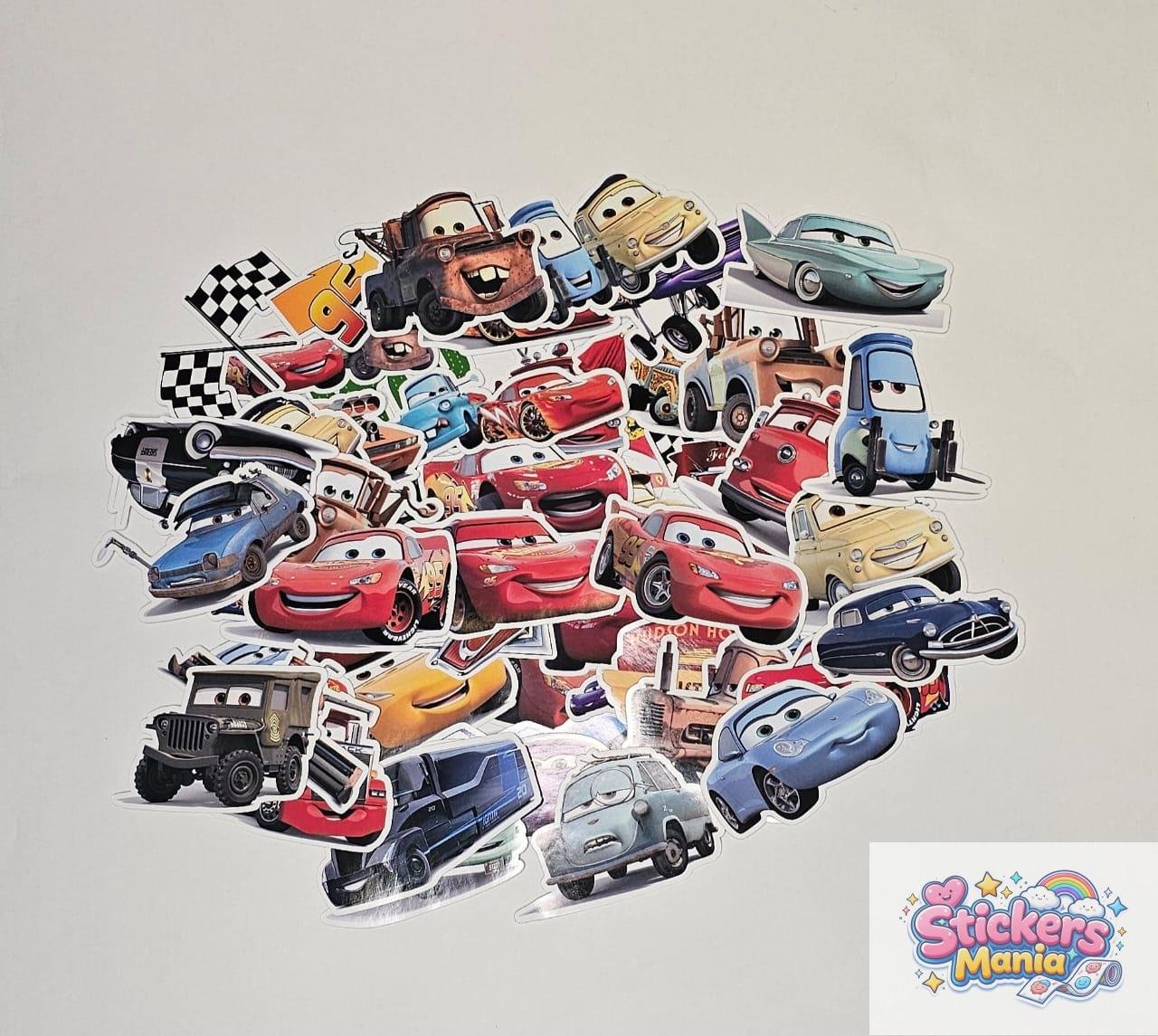 Pack 50 Stickers cars – Papel Fotográfico Brillante
